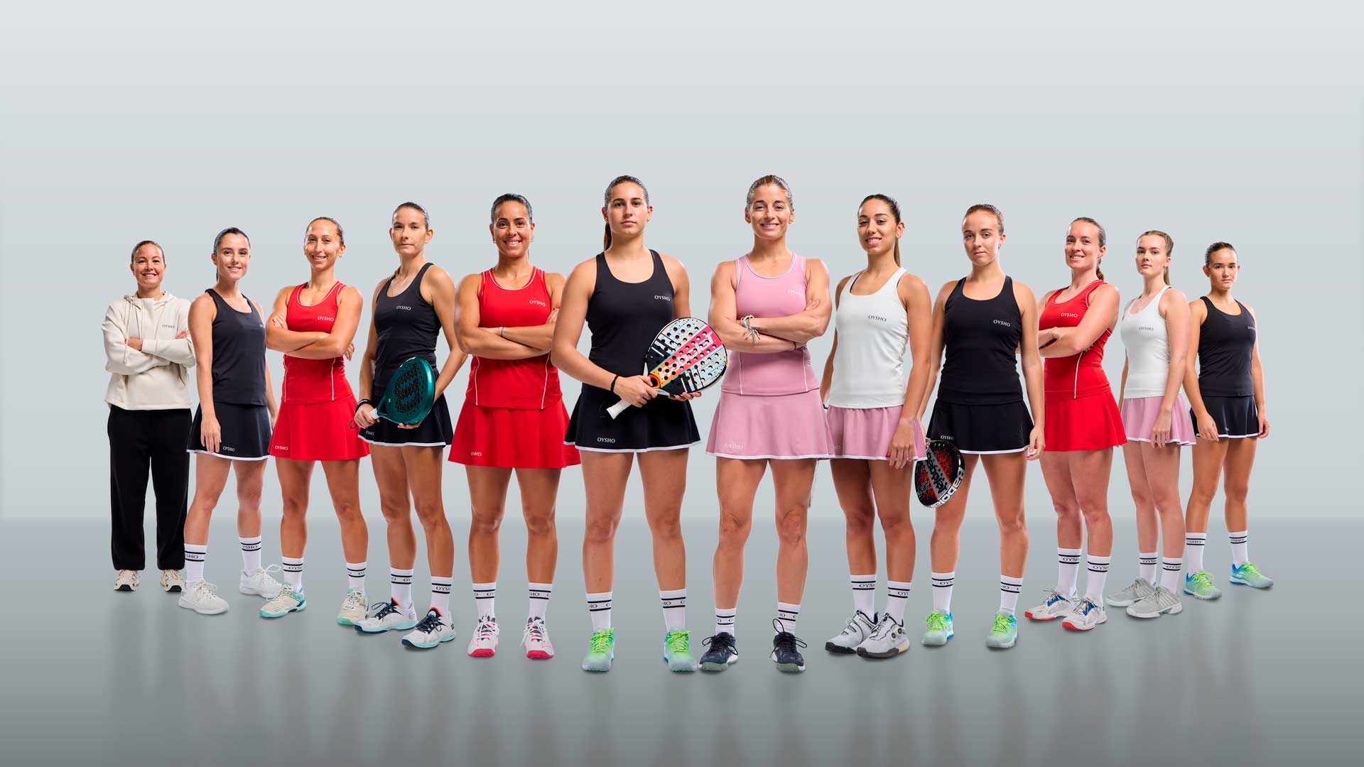 Oysho amplía su presencia en el pádel con un equipo femenino internacional de élite